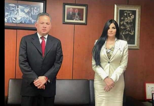 Santiago Nieto recibe a Nataly García Alcaldesa de Díaz Ordaz