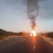 Circulación cerrada por accidente carretero
