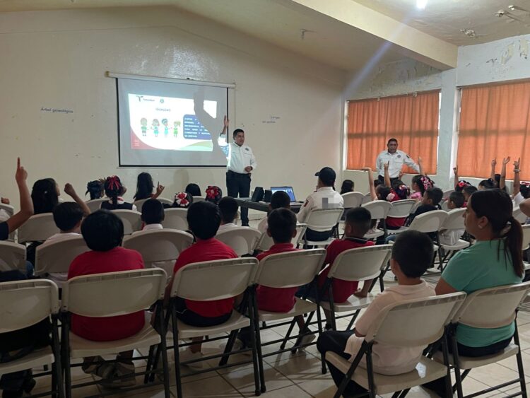 Guardia Estatal de Género imparte taller de Valores en escuela de Nuevo Laredo