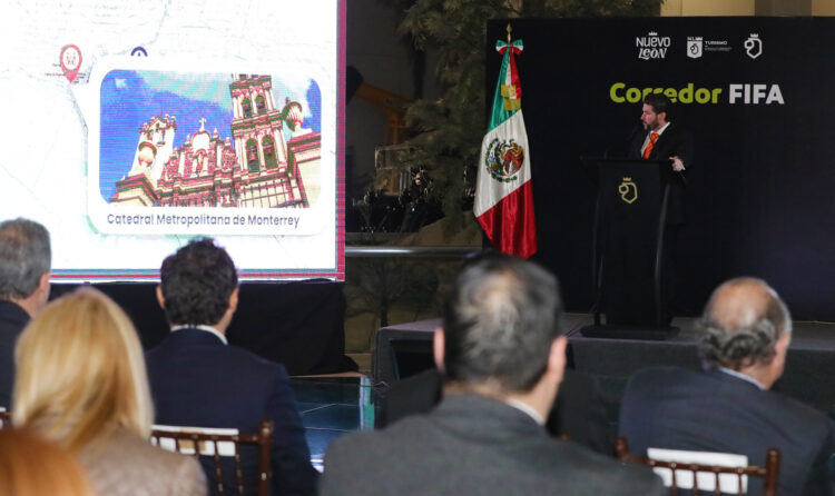 De Nuevo León para el mundo: Presenta Samuel García el corredor FIFA