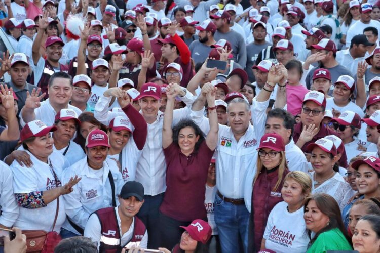 Con Olga, Adrián y JR en Madero va a arrasar Morena