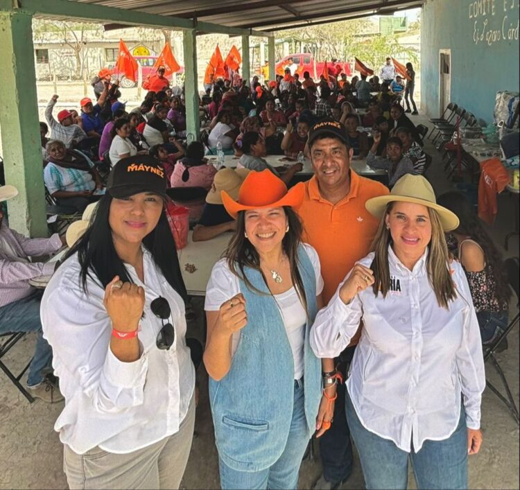 Andrea García llega al Ejido Lázaro Cárdenas en Tula