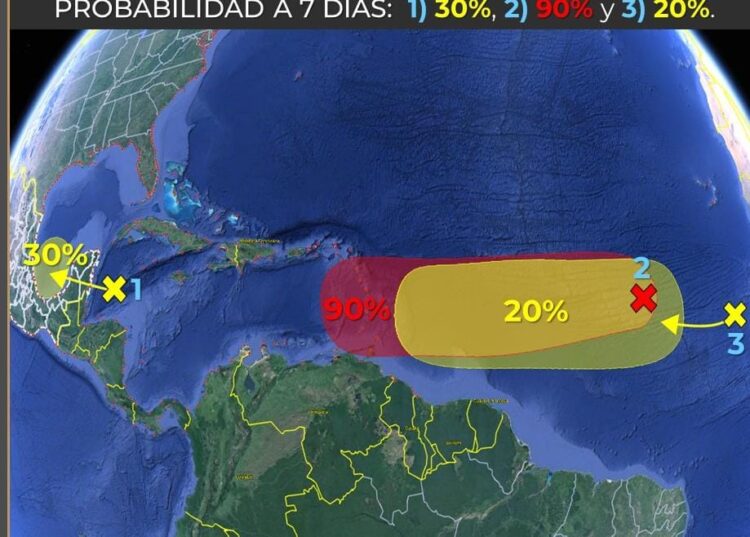 Vigilan zonas con posible desarrollo de ciclones