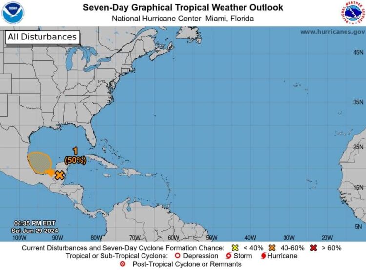 Posible tormenta tropical al Golfo de México