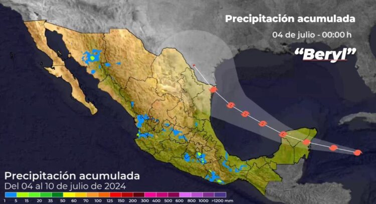 Llegarán las fuertes lluvias al noroeste, norte y noreste de México