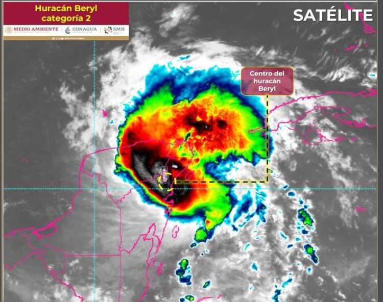Impacta Beryl en Quintana Roo