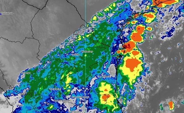 Chubascos y lluvias en zona centro, sur y frontera de Tamaulipas
