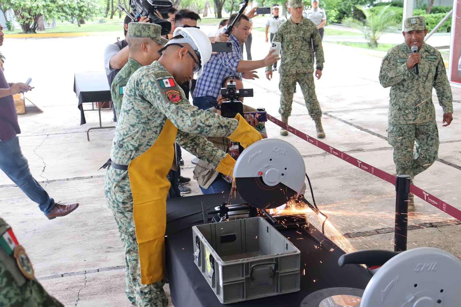 Se realiza «Destrucción de armas» bajo la comandancia de la 48/a zona militar