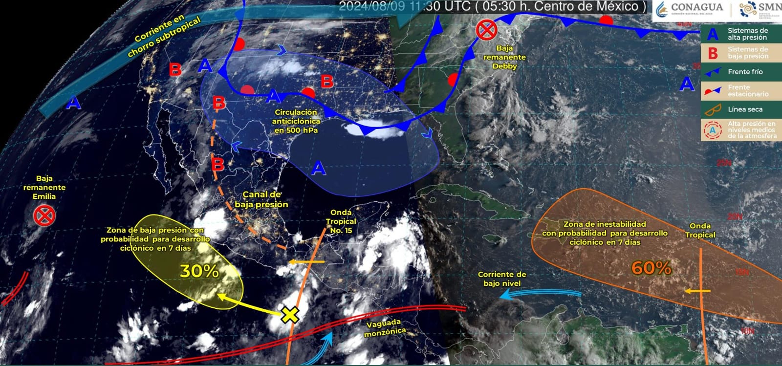 Onda tropical se extenderá