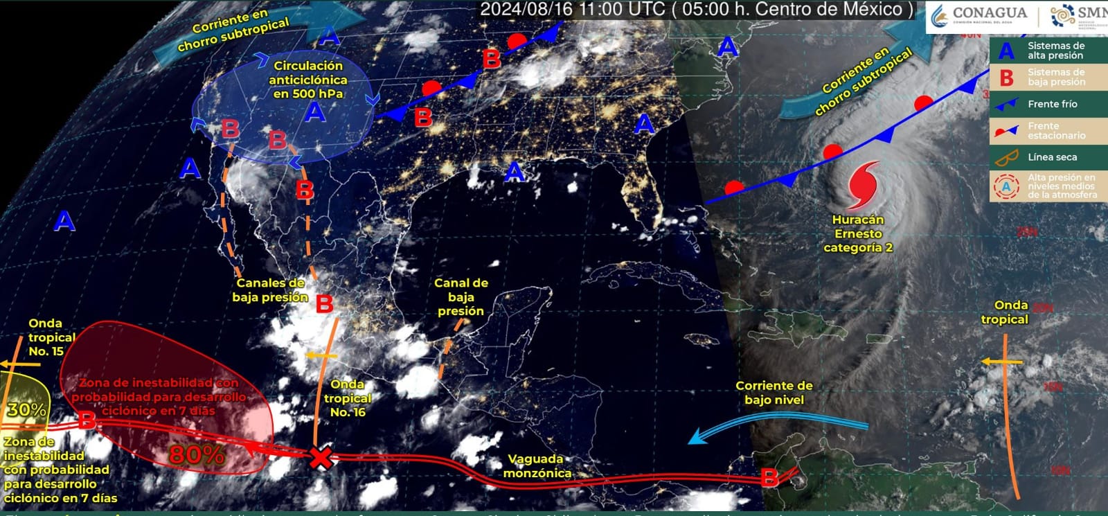 Viento con rachas y lluvias con intervalos de chubascos