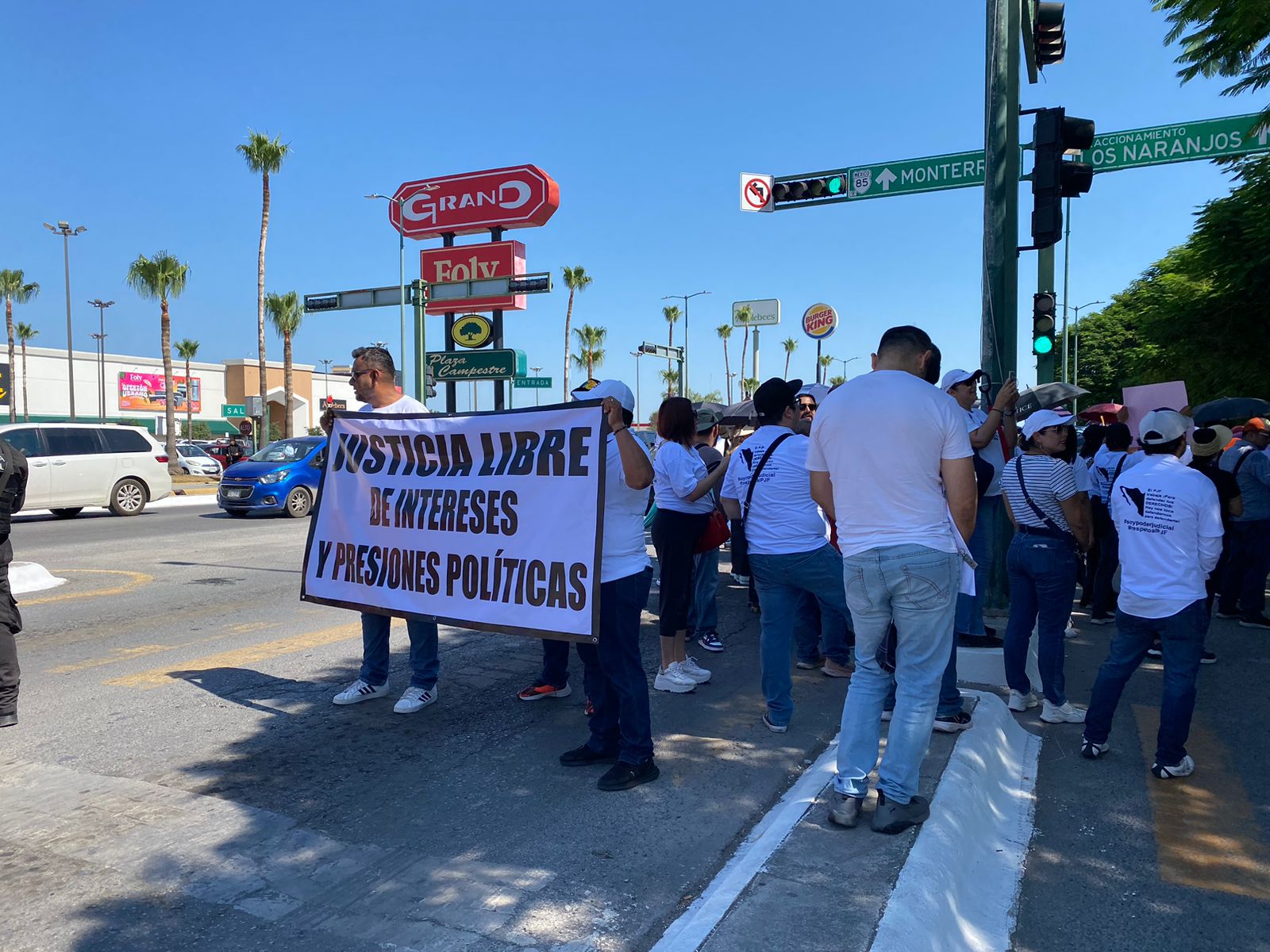 Funcionarios del PJF abarrotan la casa de Gobierno en Tamaulipas