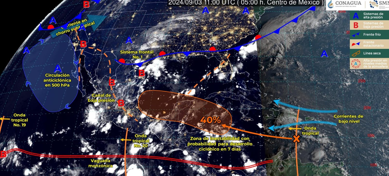 Lluvias puntuales intensas en Tamaulipas