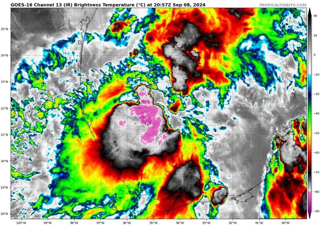 Francine se intensificará en Tamaulipas