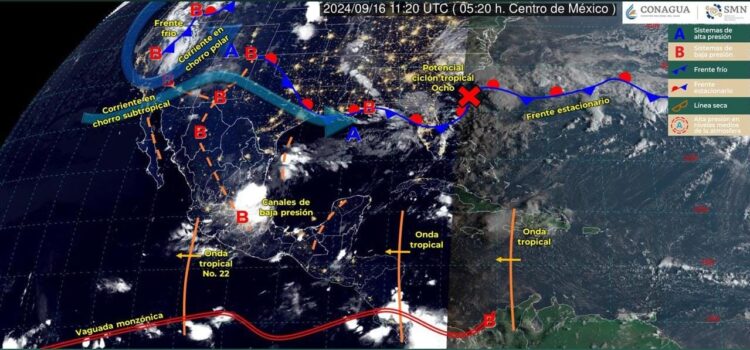 Continúan fuertes lluvias en Tamaulipas