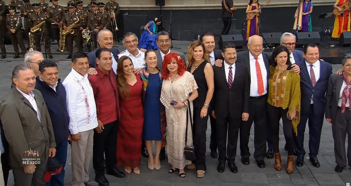 Gobernadores de la 4T en el sexto informe de AMLO