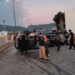 Vuelca camioneta que su amiga le prestó