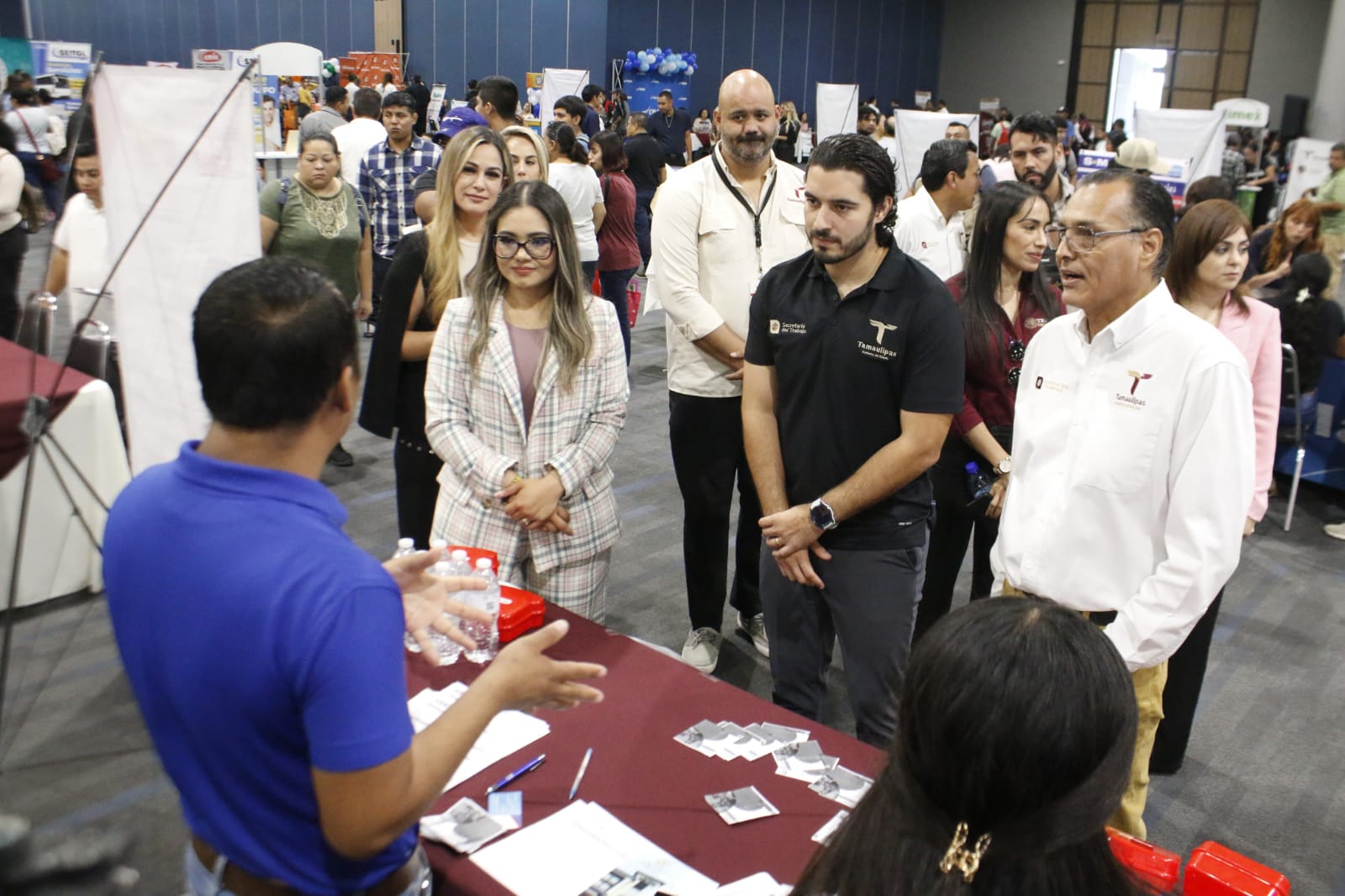 Más de mil personas asistieron a la Feria del Empleo Reynosa 2024 organizada por la Secretaría del Trabajo