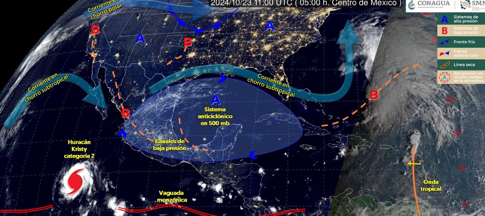 Clima caluroso para la zona norte de México