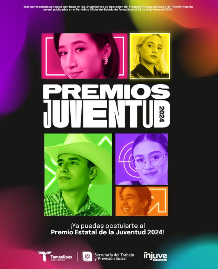 Convoca Gobierno de Tamaulipas a participar en Premios de la Juventud 2024