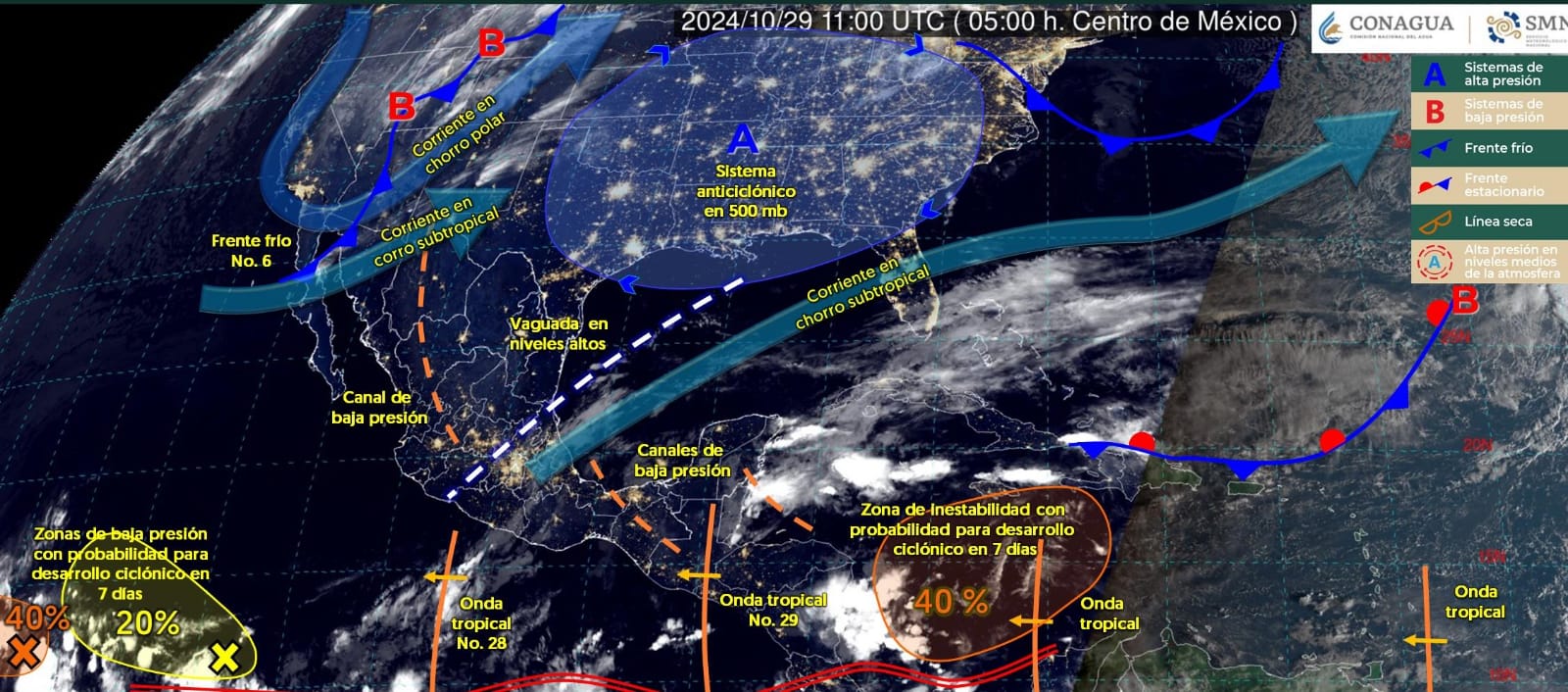 Conoce las condiciones climatológicas para hoy