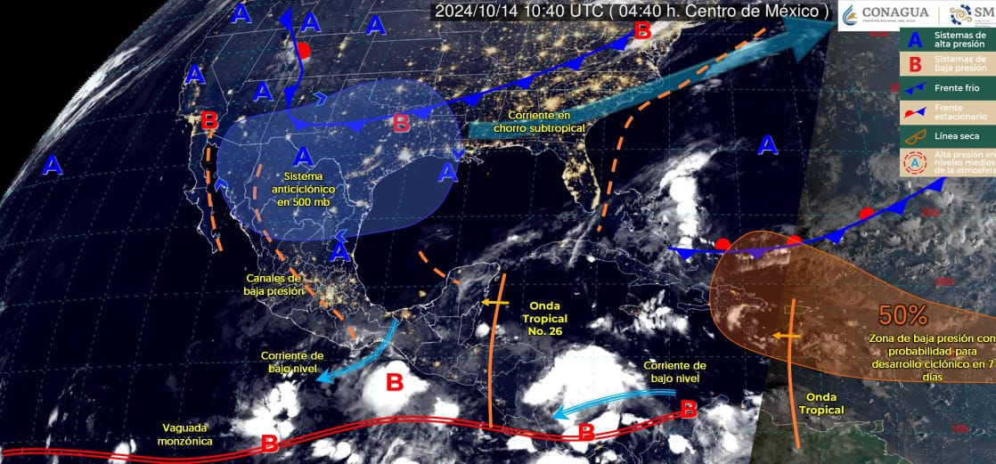 Clima caluroso para Tamaulipas