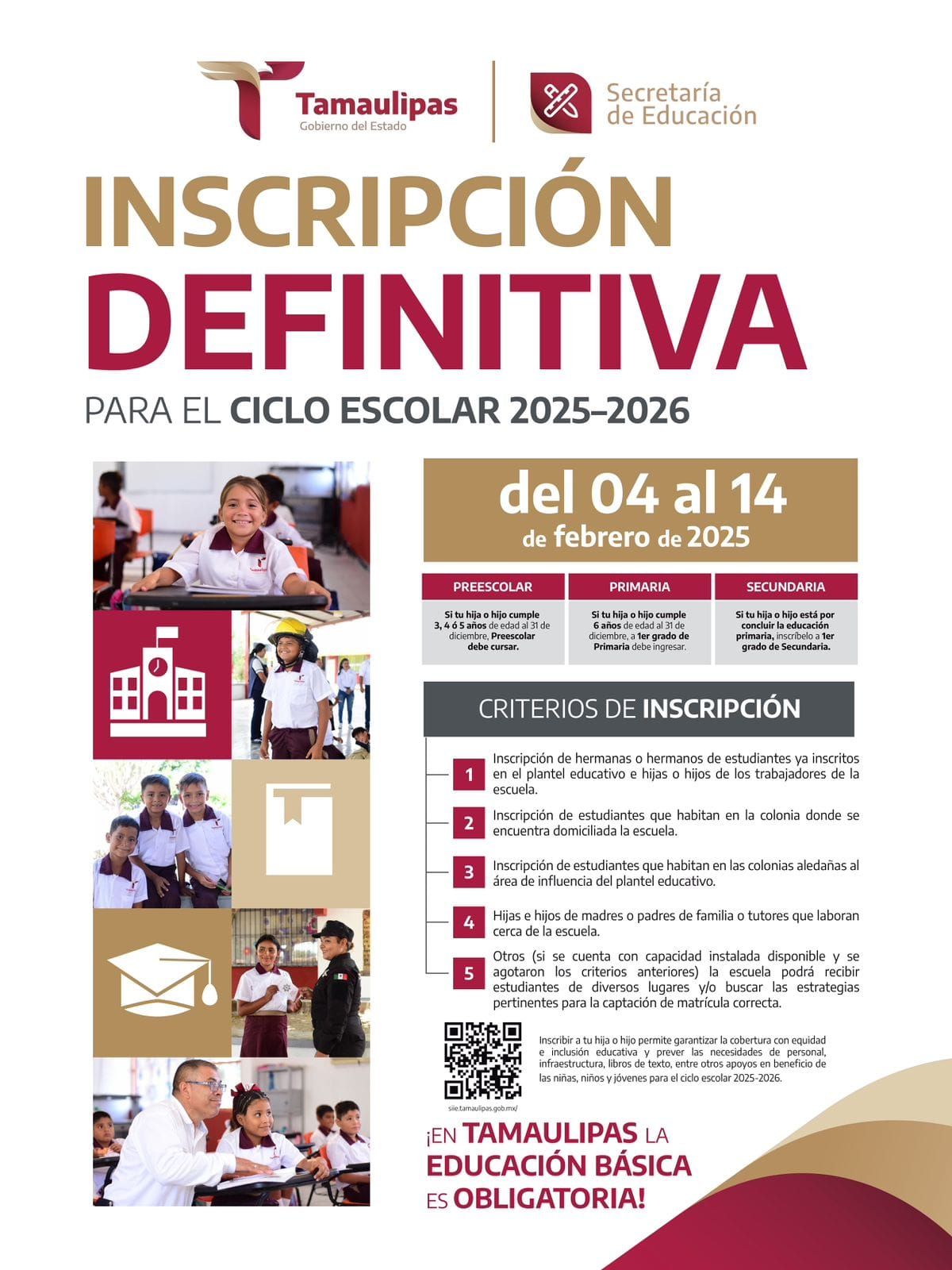 Invita SET a inscribir a niñas y niños a educación básica para el ciclo escolar 2025-2026