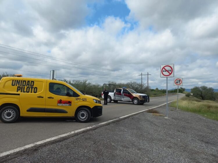 Cierre de circulación en Carretera González-Zaragoza