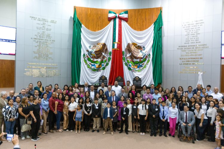 Niñas, niños y adolescentes presentan iniciativa en el Congreso de Tamaulipas a favor de sus derechos y el cuidado del medio ambiente