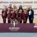 Presentación dorada de Gimnasia Rítmica de Tamaulipas en Olimpiada Nacional