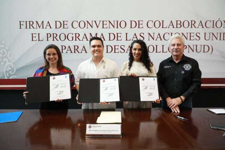 Tamaulipas pionero en firmar convenio de colaboración con el PNUD para legislar sobre desarrollo sostenible 