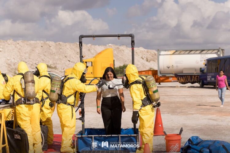 Matamoros, sede del simulacro binacional por el día nacional de la preparación y respuesta a emergencias químicas