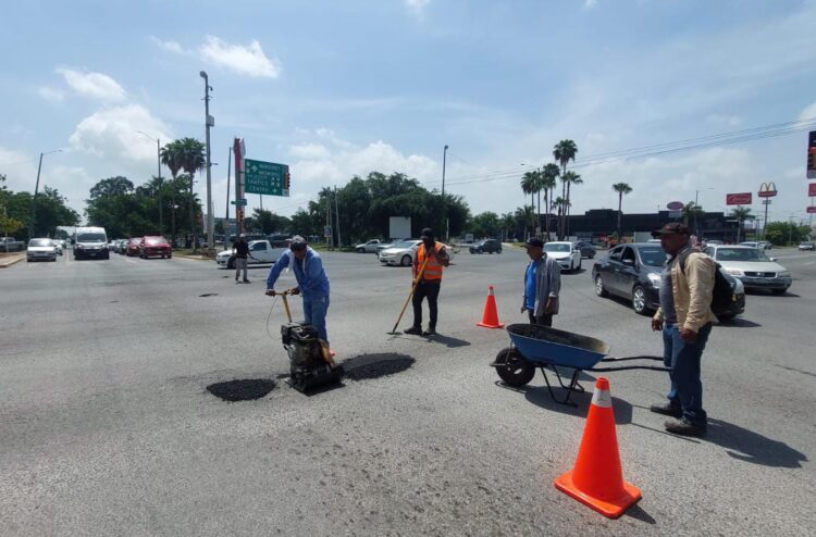 Inicia Victoria programa intensivo de bacheo tras lluvias