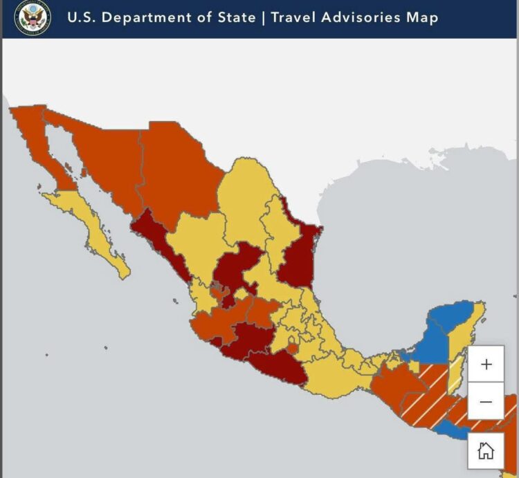 EE.UU. emite alerta máxima de viaje para Tamaulipas por riesgos de seguridad