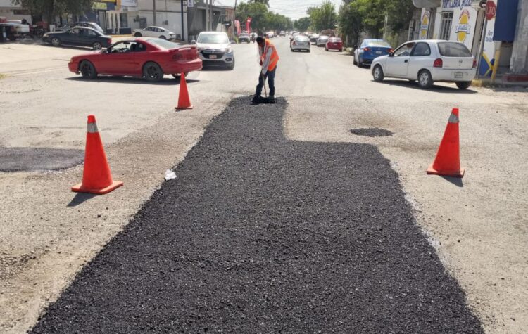 Llega programa de bacheo a más colonias de Victoria