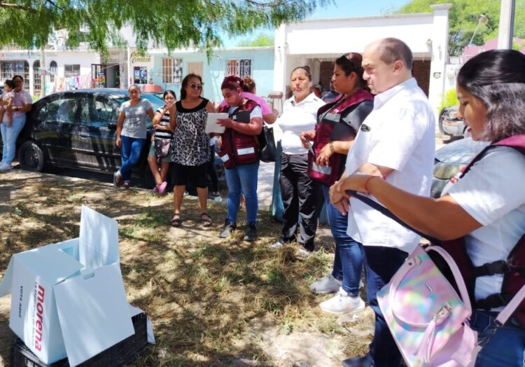 Cumple Víctor García encomienda y acompaña conformación de comités para la defensa de la transformación en Matamoros