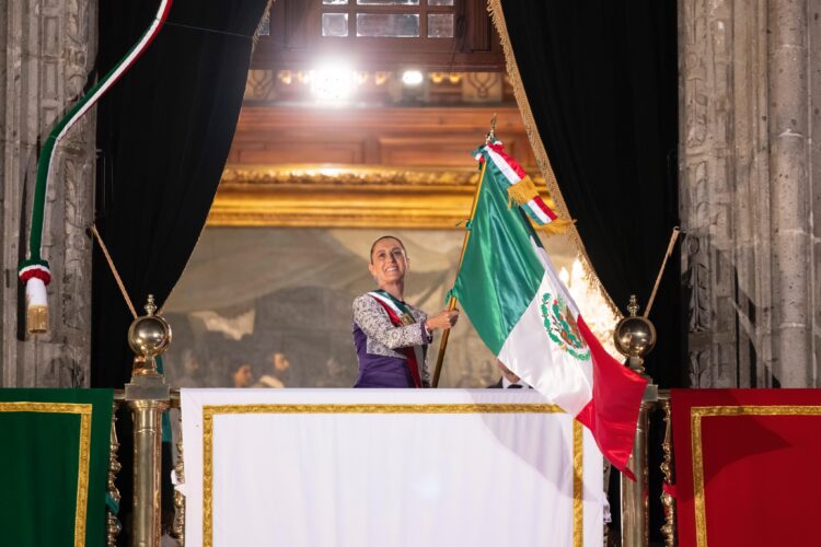 Claudia Sheinbaum encabeza su primer Grito de Independencia como Presidenta de México