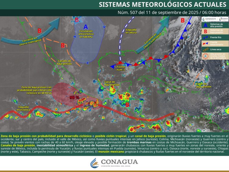 Lluvias intensas y tormentas eléctricas se prevén en Tamaulipas