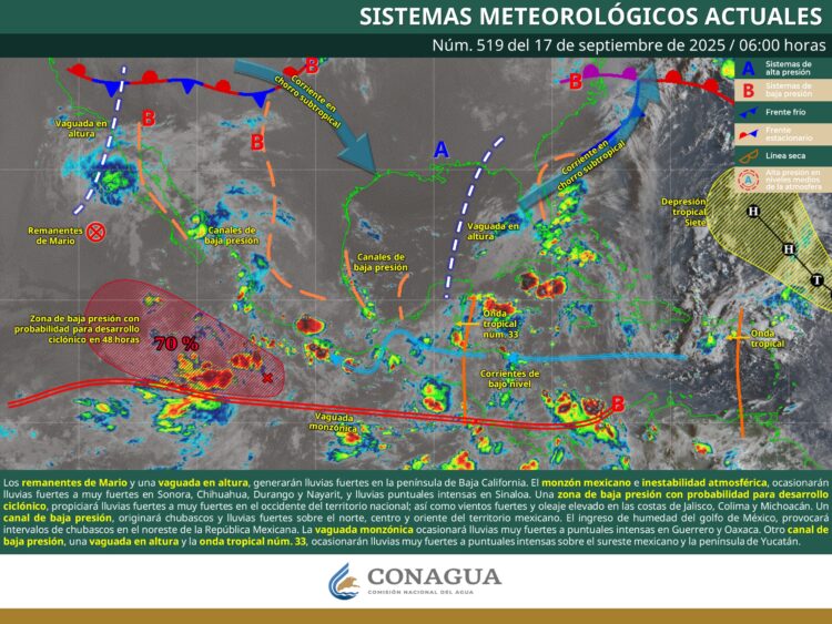 Ambiente caluroso y lluvias por la noche en Tamaulipas