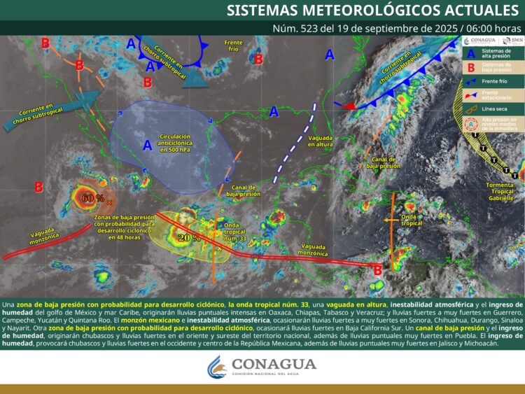 Pronóstico del clima para Tamaulipas