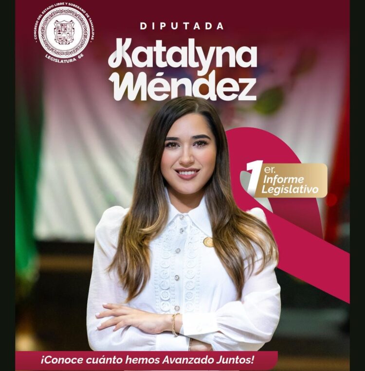 Katalyna Méndez rinde su primer informe legislativo en Tamaulipas