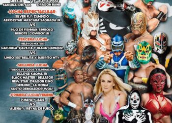 LA Park, DMT Azul y Laredo Kid estelarizan magna función de lucha libre en Victoria