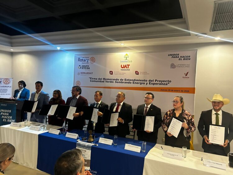 Rotary impulsa alianza interinstitucional para el proyecto “Comunidad Verde” en Ciudad Victoria