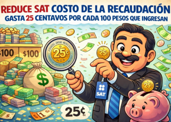 Reduce SAT costo de la recaudación, gasta 25 centavos por cada 100 pesos que ingresan