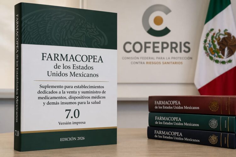 COFEPRIS anuncia venta del Suplemento 7.0 de la Farmacopea en versión impresa