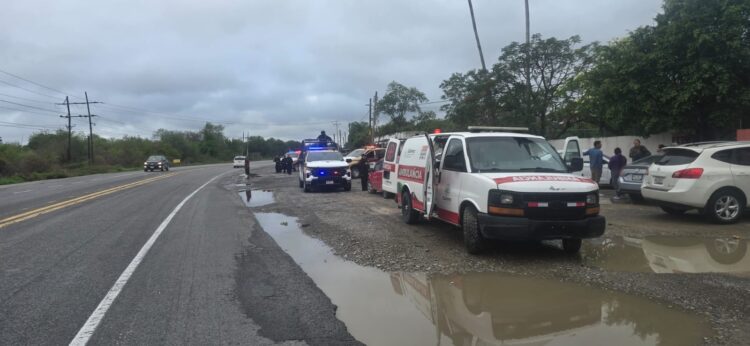 Guardia Estatal atiende accidente en Carretera Victoria-Monterrey