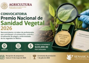 Convocan al Premio Nacional de Sanidad Vegetal 2026 con bolsa de 225 mil pesos por categoría