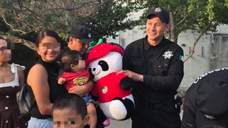 Guardia Estatal entrega juguetes y celebra a niños y niñas de Matamoros