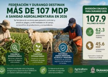 Federación y Durango destinan más de 107 mdp a sanidad agroalimentaria en 2026
