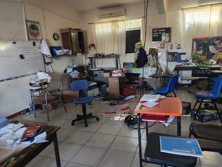 Vandalizan escuela primaria en Ciudad Victoria; se quedan sin servicios y sin festejo del Día del Niño