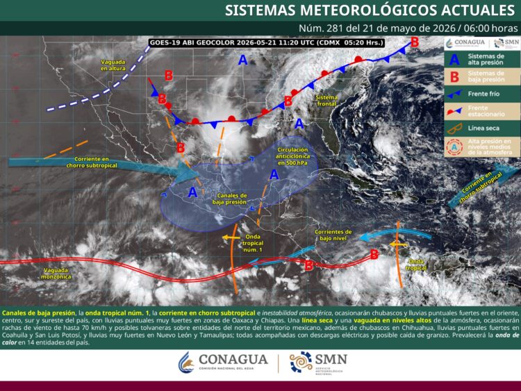 Tamaulipas registrará calor extremo y posibles tormentas